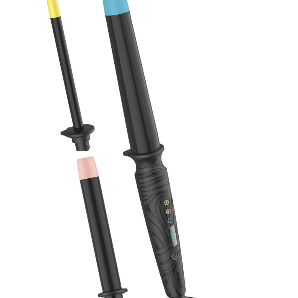 Conair The Curl Collective 3-in-1 Ceramic Curling Wand, 3 Interchangeable Barrel